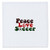 3dRose qs 16665 1 Peace Love Soccer Quilt Square  10 by 10 Inch