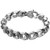 Oidea Mens Stainless Steel 13MM Wide Gothic Skull Charm Bangle bracelet for Biker 8 5 Inch
