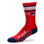 For Bare Feet NFL Men s Reverse 4 Stripe Deuce Crew Socks  New England Patriots  Large  10 13