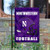 College Flags   Banners Co  Northwestern Wildcats Football Helmet Garden Yard Flag