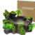 TIHOOD Plastic Reptile Tank Decor Resin Reptile Platform Artificial Tree Trunk Design Reptile Food Dish Food Bowl for Lizard  Gecko  Water Frog  Other Reptile