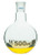 Florence Boiling Flask  500ml   24 29 Joint  Interchangeable   Borosilicate Glass   Flat Bottom  Short Neck   Eisco Labs