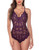 Avidlove Women Teddy Lingerie One Piece Babydoll Mini Bodysuit?Dark Purple XXL