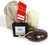Lump of Coal Gift For The Naughty List Novelty Activated Charcoal Bar Soap With Black Lava Foot Pumice Stone and Natural Loofah Bath Set