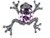 Alilang Silvery Tone Clear Crystal Colored Rhinestones Frog Toad Brooch Pin  Rose