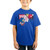 Youth Boys Sonic Retro Video Game Blue Graphic Tee Small