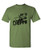 GET to DA Choppa   Funny Retro 80 s Arnold   Mens Cotton Tee  2XL  Military
