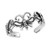 AeraVida Triple Butterfly Wrap  925 Sterling Silver Toe Ring or Pinky Ring
