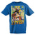 Dragon Ball Z Anime Cartoon Blue Short Sleeve Graphic Tee Large