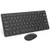 MoKo Keyboard and Mouse, 2.4G Wireless Compact Portable Mini Keyboard & Mouse Combo Set for Android, Windows, Laptop/Desktop/PC/Computer, Black