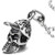 COOLSTEELANDBEYOND Mens Steel Cap Skull Pendant Necklace  30 inches Ball Chain  Hip Hop Rock Punk Retro Style
