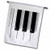 3dRose fl 29776 1 Piano Keys Garden Flag  12 by 18 Inch