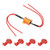uxcell 6pcs 25W 25 ohm Load Resistor Fix LED Bulb Fast Hyper Flash  Blink Error Code  Warning Cancellor for LED Turn Signal Lights or LED License Plate Light