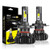 H4 LED Headlight Bulbs, Hi/Lo Dual Beam All-in-One CREE LED 9003 HB2 H4 Headlights Conversion Kit, 80W 9000LM 6000k Cool White