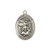 Antique Silver Tone St  Michael the Archangel Keychain