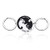 2Pcs Cat Puzzle Piece Matching Couple Keychain Set His Only Her One Yin Yang Matching Puzzle Necklace Cat Animal Lover Gift Keychain Set