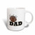 3dRose Football Dad Football Ceramic Mug  15 Ounce
