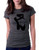 Gbond Apparel Ballet Flats Design Ballerina Dancer   Womens Tee T Shirt  Medium  Charcoal Gray