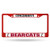NCAA Rico Industries Standard Chrome License Plate Frame  Cincinnati Bearcats Team Color  6 x 12 25 inches