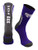 TCK Kansas State Wildcats Perimeter Crew Socks  Purple Graphite White  Large