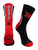 TCK Nebraska Cornhuskers Perimeter Crew Socks  Black Scarlet White  Small