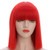 karlery Straight Short Hair Bob Wigs with Flat Bangs Synthetic Wigs for Women Natural As Real Hair  Red
