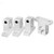 uxcell 4pcs SK20 Aluminum Linear Motion Rail Clamping Guide Support for 20mm Dia Shaft
