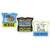 Neat Solutions Boy 3Piece EZ Wipe Bib Set with Fold Down Crumb Catcher