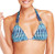 Bar III Women s Printed Triangle Bikini Top  Indigo  XS