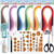 Juya Paper Quilling Kits with 30 Colors 600 Strips and 8 Tools  Width 5mm with Glue  Blue Tools