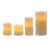 Darice Battery Operated LED Pillar Candle Set Assorted Size, 4 Piece