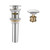 BWE Chrome Pop up Drain Bathroom Faucet Vessel Vanity Sink Drain Stopper Built In Anti Clogging Strainer with Overflow