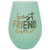 30oz Mint Green Stemless Wine Glass   Best Friend Ever