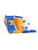 TCK UCLA Bruins No Show Socks Full Field 3 Pack  Blue Gold White  Medium