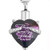 PREKIAR Heart Cremation Urn Necklace for Ashes Urn Jewelry Memorial Pendant with Fill Kit and Gift Box   Always on My Mind Forever in My Heart  Purple