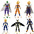6x Dragon Ball Z 5" Figures: Piccolo Cell Trunks Super Saiyan Goku Gohan Vegeta