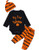 My First Halloween Rompers Infant Baby Boy Girl Pumpkin 3Pcs Outfit Set 0 3 Months Orange