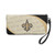 Littlearth NFL New Orleans Saints Curve Zip Organizer Wallet Black 8  x 4  x 1