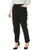 Chic Classic Collection Women s Petite Plus Cotton Pull On Pant with Elastic Waist  Black Denim  22P