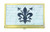 Value Arts Fleur De Lis Business Card Case  Brass and Glass