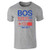 BOS Boston Logan Airport Code Since 1923 Travel Gray L Graphic Tee T Shirt for Men