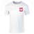 Poland Soccer Retro National Team Sport Football White L Graphic Tee T Shirt for Men