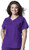 WonderWink Women s Size Mock Wrap Top  Deep Purple  1 Extra Plus
