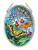 Amia Island Butterflies Glass Oval Suncatcher