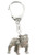 Bulldog Made in U K Artistic Style Dog Key Ring Collection
