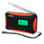 TIVDIO V-116 Portable Shortwave Radio with AM FM Transistor Support Micro-SD Card AUX Input MP3 Player Speaker Alarm Clock Sleep Timer(Black and Orange)