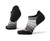 Smartwool PhD Run Light Elite Striped Micro Black Light Gray SM  Women s Shoe 4 6 5