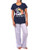 Disney Womens Lilo   Stitch Pajamas Size Medium Purple