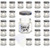 1 5 oz Hexagon Mini Glass Jars with Silver Lids and Labels   Pack of 24