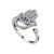 Besilver Adjustable Evil Eye Hamsa Hand Ring Men Women 925 Sterling Silver Hamsa Hand of Fatima with Evil Eye Ring Good Luck Protection Jewelry FR0011W Besilver Adjustable Evil Eye Hamsa Hand Ring Men Women 925 Sterling Silver Hamsa Hand of Fatima with Evil Eye Ring Good Luck Protection Jewelry FR0011W